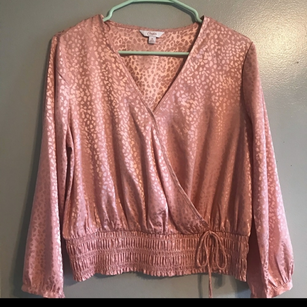 Candies silk mauve/ pink wrap top
